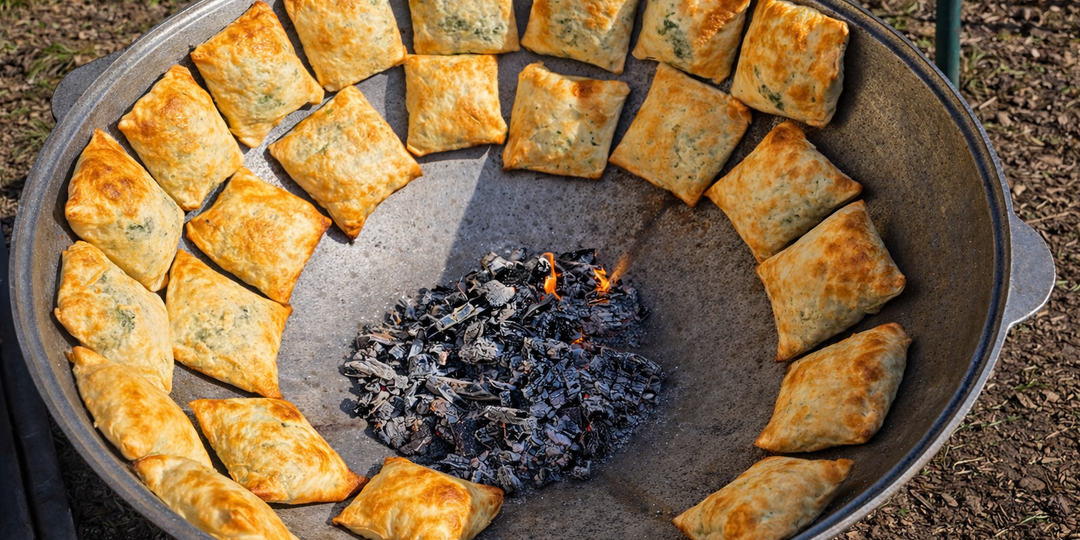 Кок самса на углях в казане — ароматное блюдо из моего детства