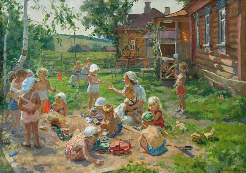 Эрна Иоганновна Гапоненко,  "Детский сад", 1951г.