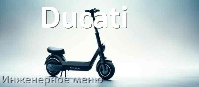 
Как зайти в сервисное меню электросамоката Ducati и открыть расширенные настройки