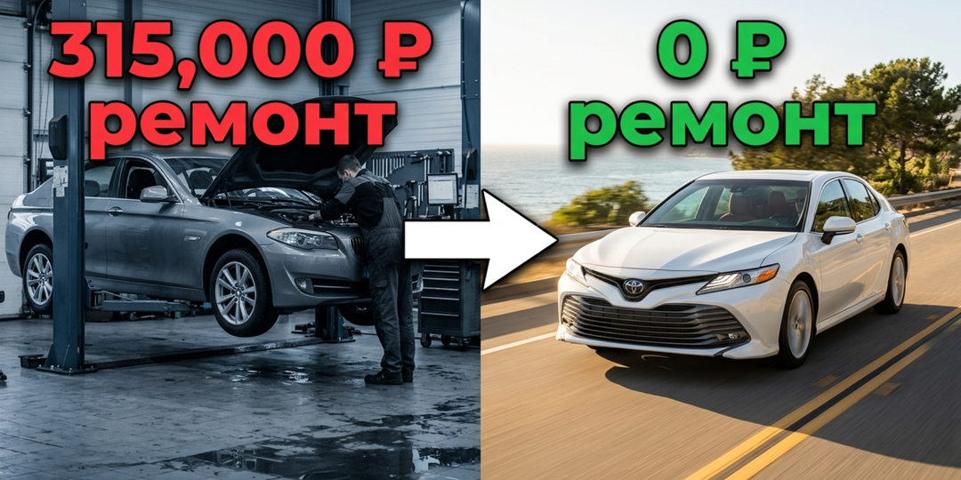 Продал BMW. Купил Toyota из Японии. Не жалею