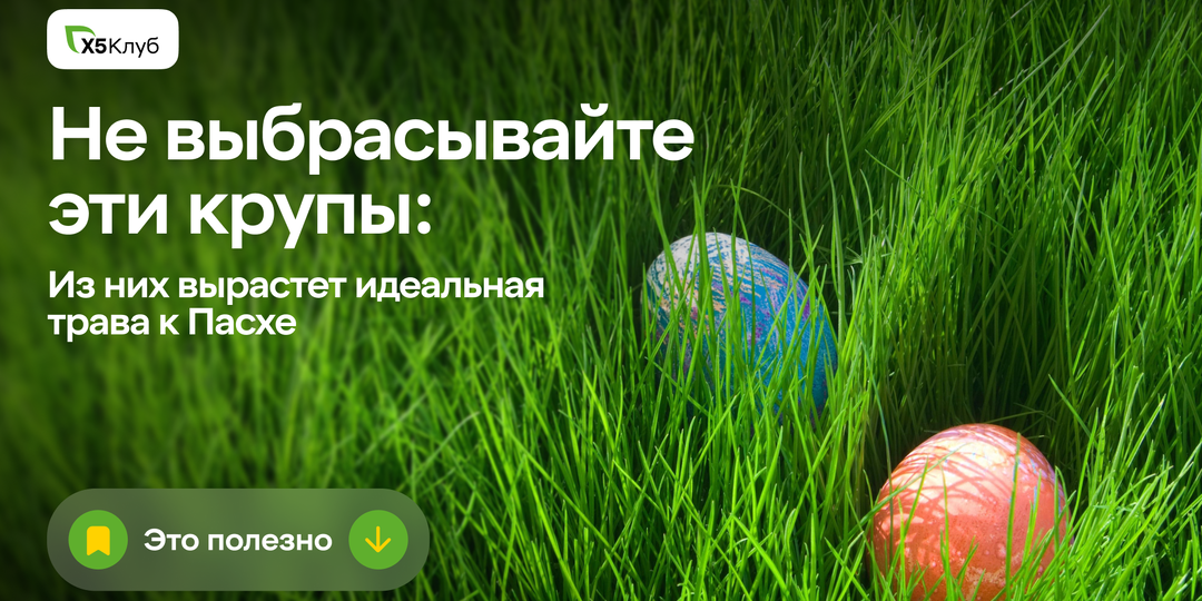 Обычная крупа превращается в красивую пасхальную «лужайку»