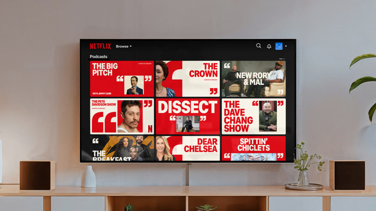 1. Новая айдентика для видеоподкастов Netflix