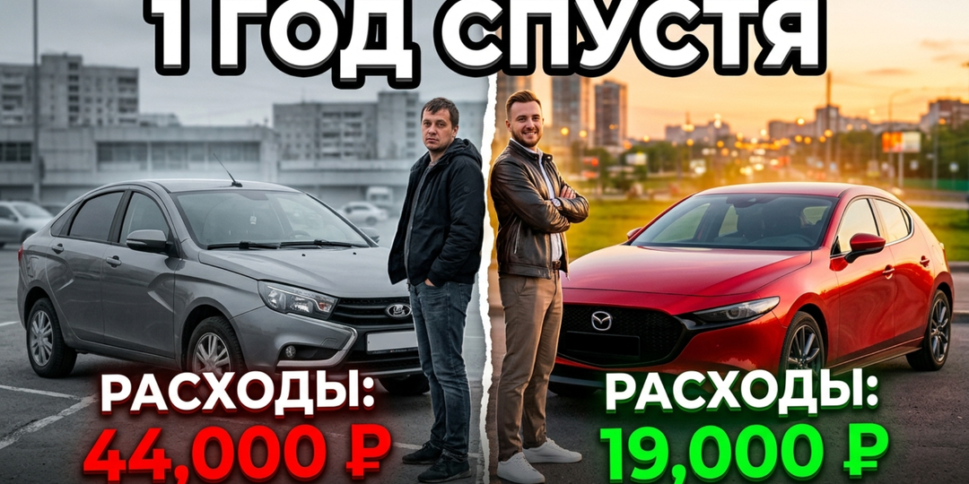 Друг взял Весту. Я — Мазду из Японии. Год спустя