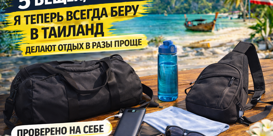 5 вещей, которые я теперь всегда беру в Таиланд — делают отдых в разы проще