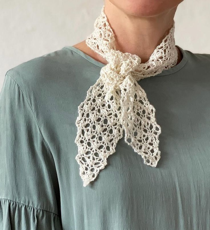 шарфик спицами