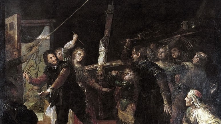     Франсиско Риси. Осквернение Распятия (фрагмент). 1647–1651   
undefined