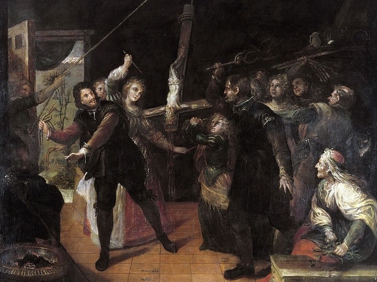     Франсиско Риси. Осквернение Распятия (фрагмент). 1647–1651   
undefined