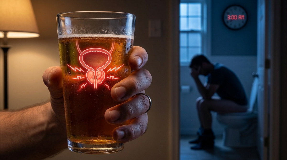 С аденомой простаты даже «безобидный» бокал превращается в пытку