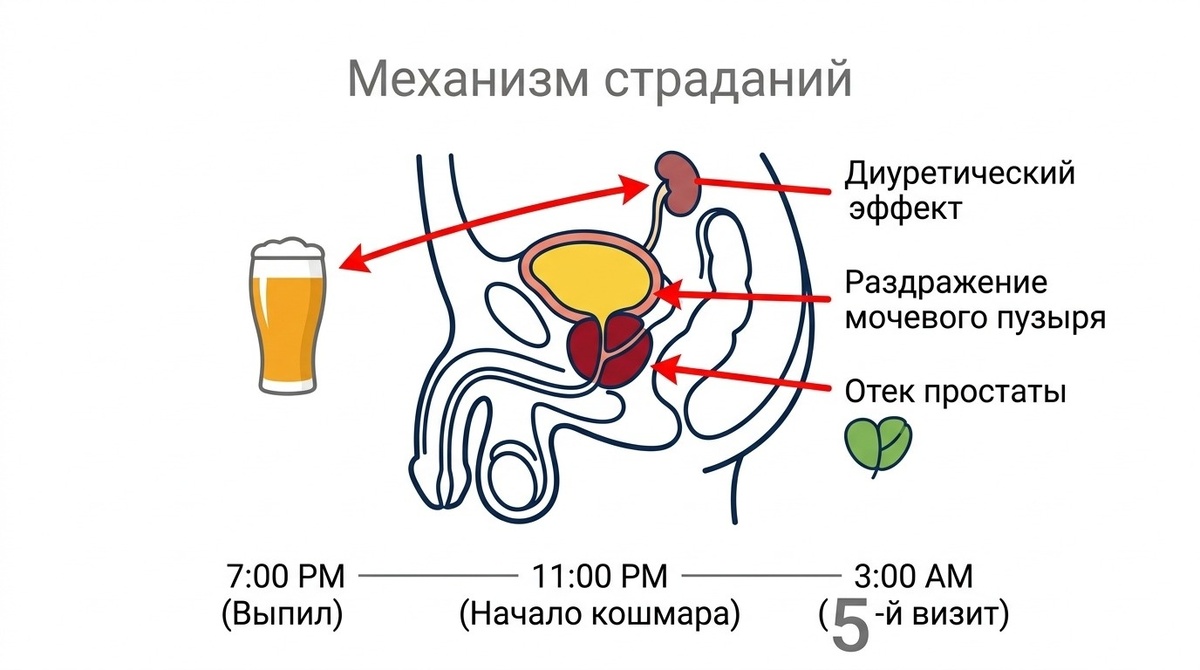 У вас есть два сфинктера мочевого пузыря. Внутренний (непроизвольный) и внешний (вы можете его сжимать).