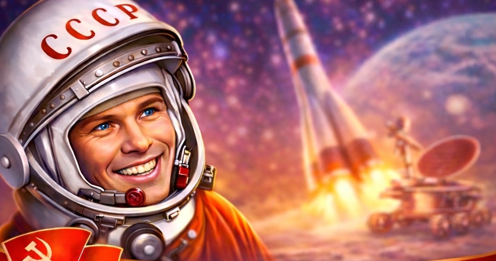 С праздником вас, дорогие товарищи! С Днём космонавтики!