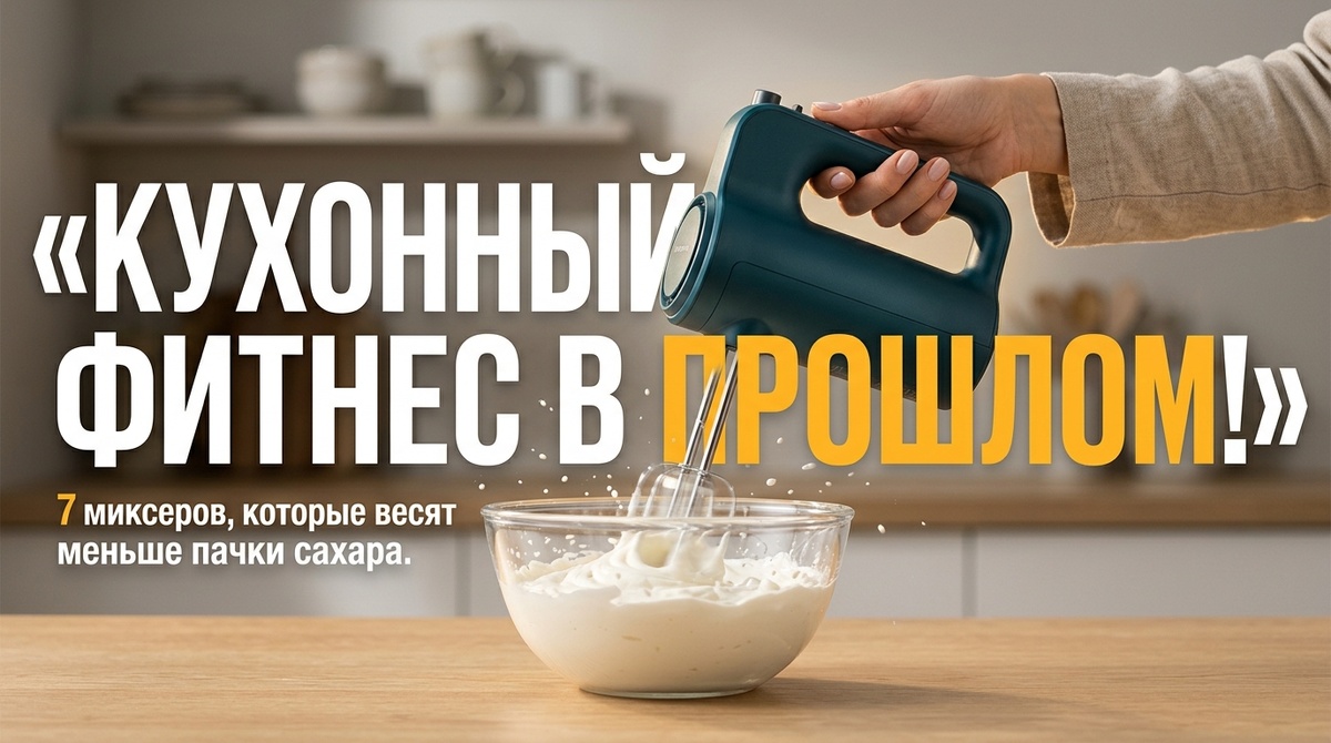 Прощай, «кухонный фитнес»: 7 лучших легких миксеров 2026 года, которые не нагружают руки