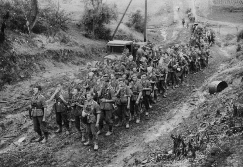Кадровая немецкая пехота в начале операции 'Барбаросса', лето 1941 г.