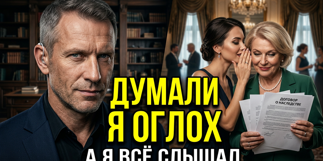 Жена думала, что я оглох после инсульта, и позвала мать. Они делили моё наследство при мне, не зная, что я всё слышу и уже вызвал полицию!