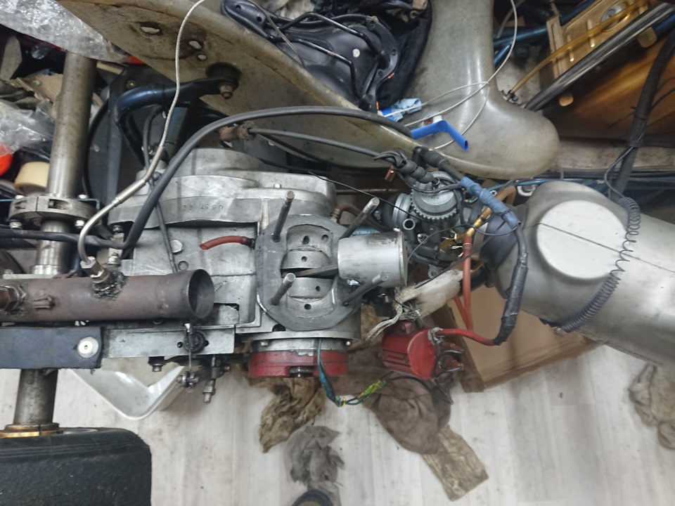 Начало разборки двигателя