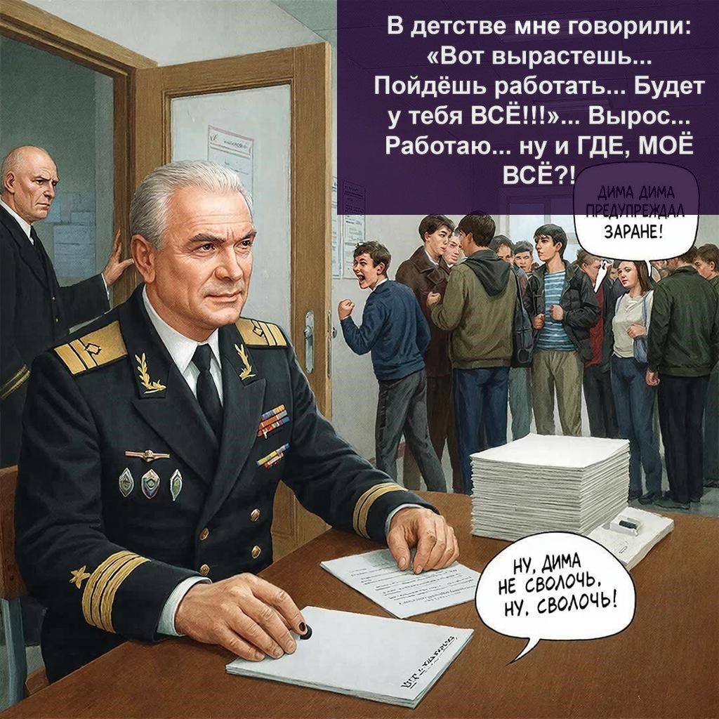 Этот рисунок из личного архива, созданный при помощи искусственного интеллекта и доработанный редактором. В рисунок вставлен анекдот, чтобы разрядить обстановку и сделать рассказ более весёлым.