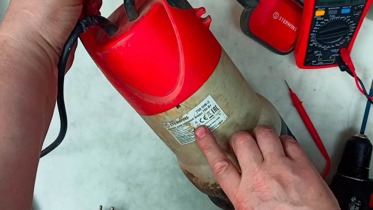 Погружной дренажный насос Sterwins 750 DW-3