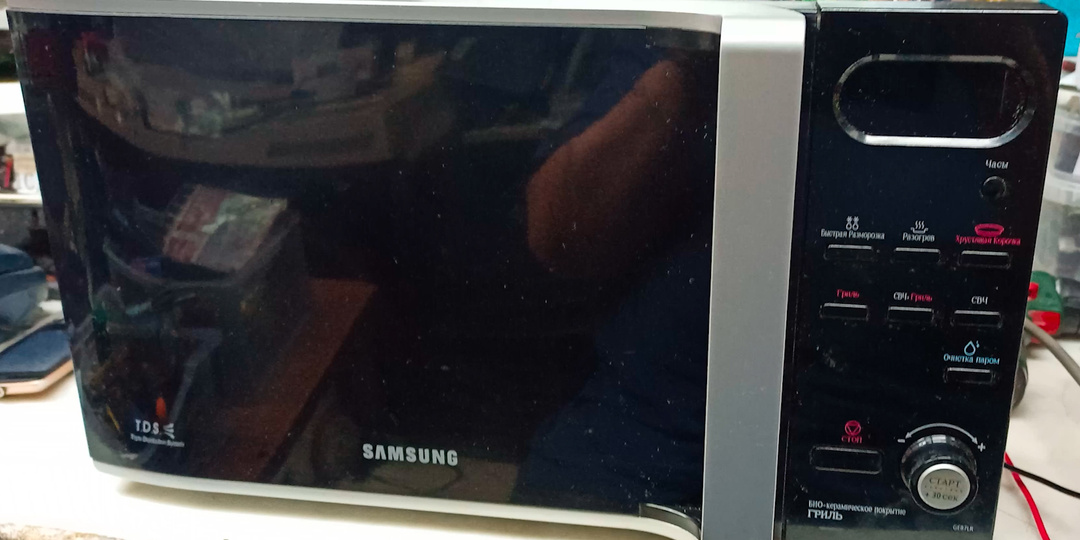Ремонт кнопки "Старт" микроволновой печи Samsung GE87LR