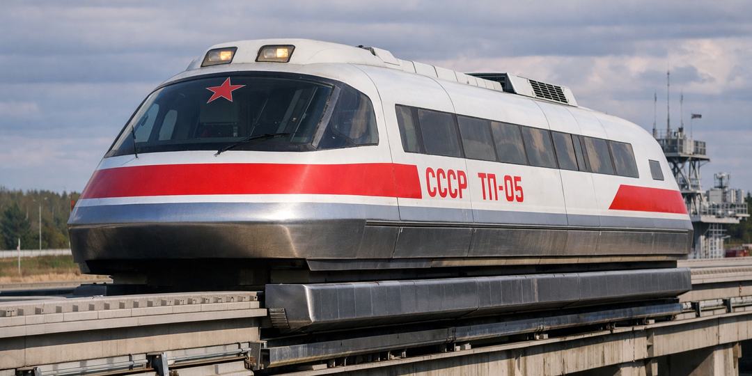 Поезд без колёс: зачем в СССР строили транспорт на магнитной подушке