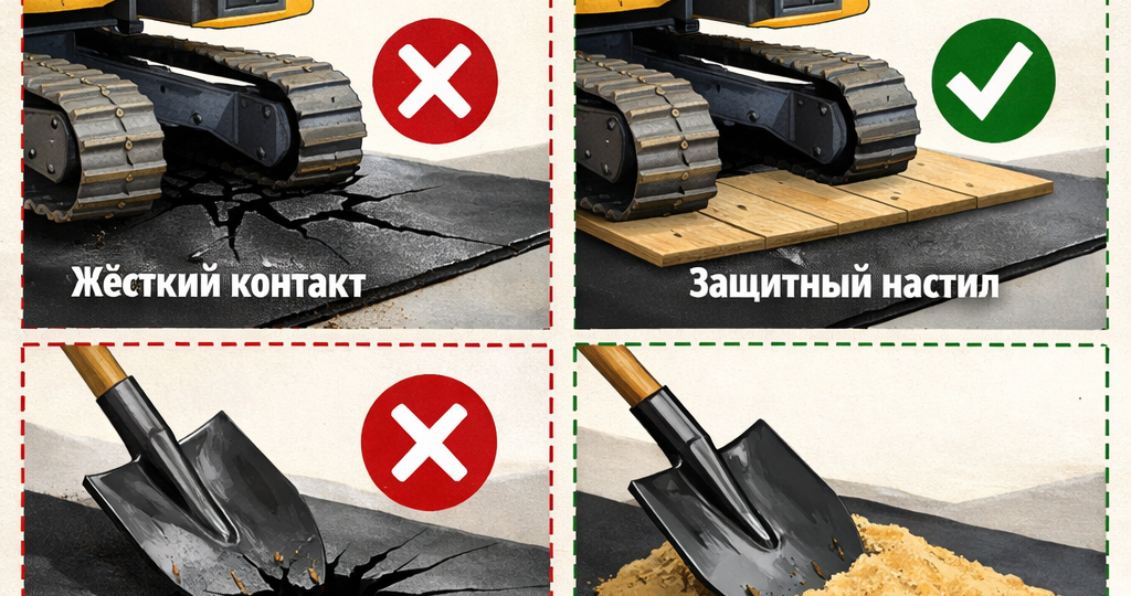🧱 Как не отбить гидроизоляцию техникой и лопатой на ровном месте