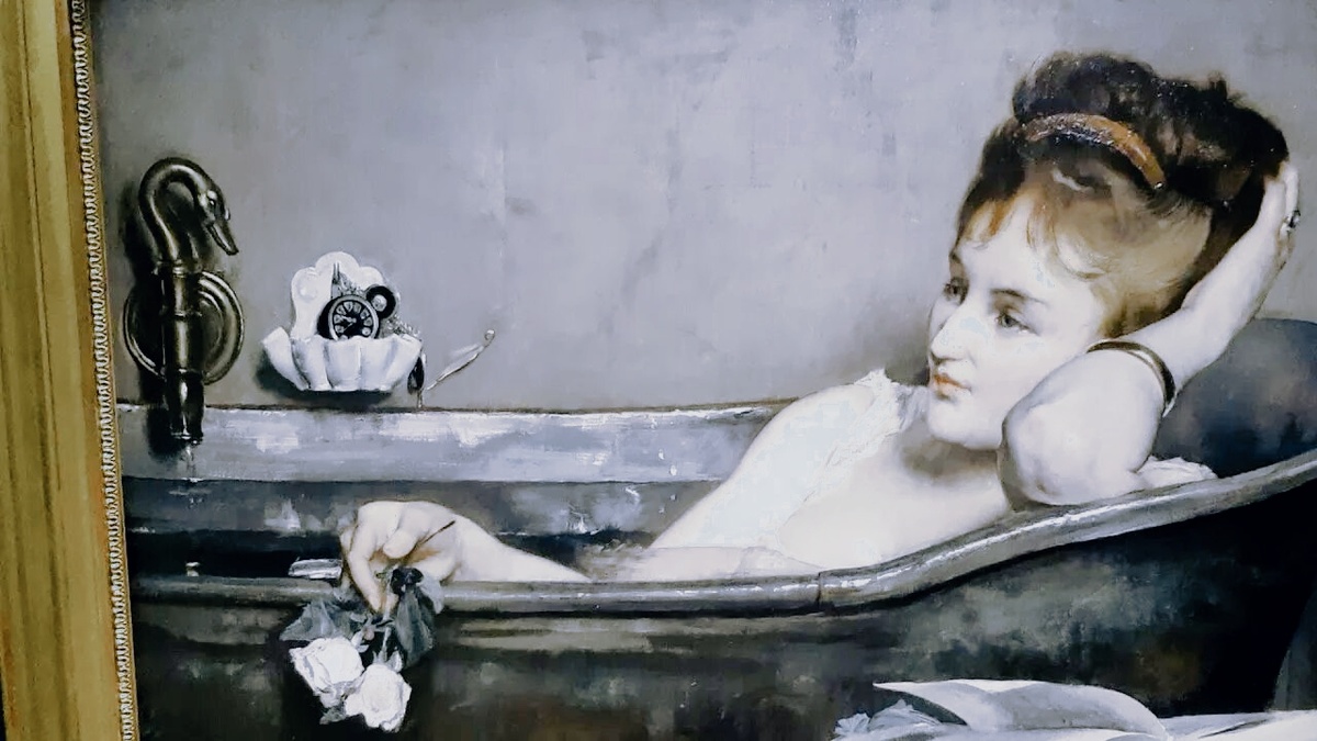 Если судить по таким картинам , то в 19 веке очень даже мылись.