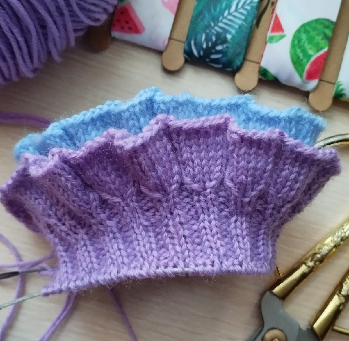 Фото: двойные спицы