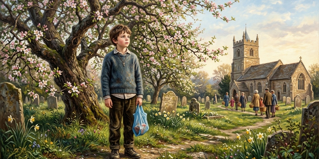 Отец Николай освящал куличи во дворе храма и заметил мальчика, который стоял в стороне с пакетом сушек