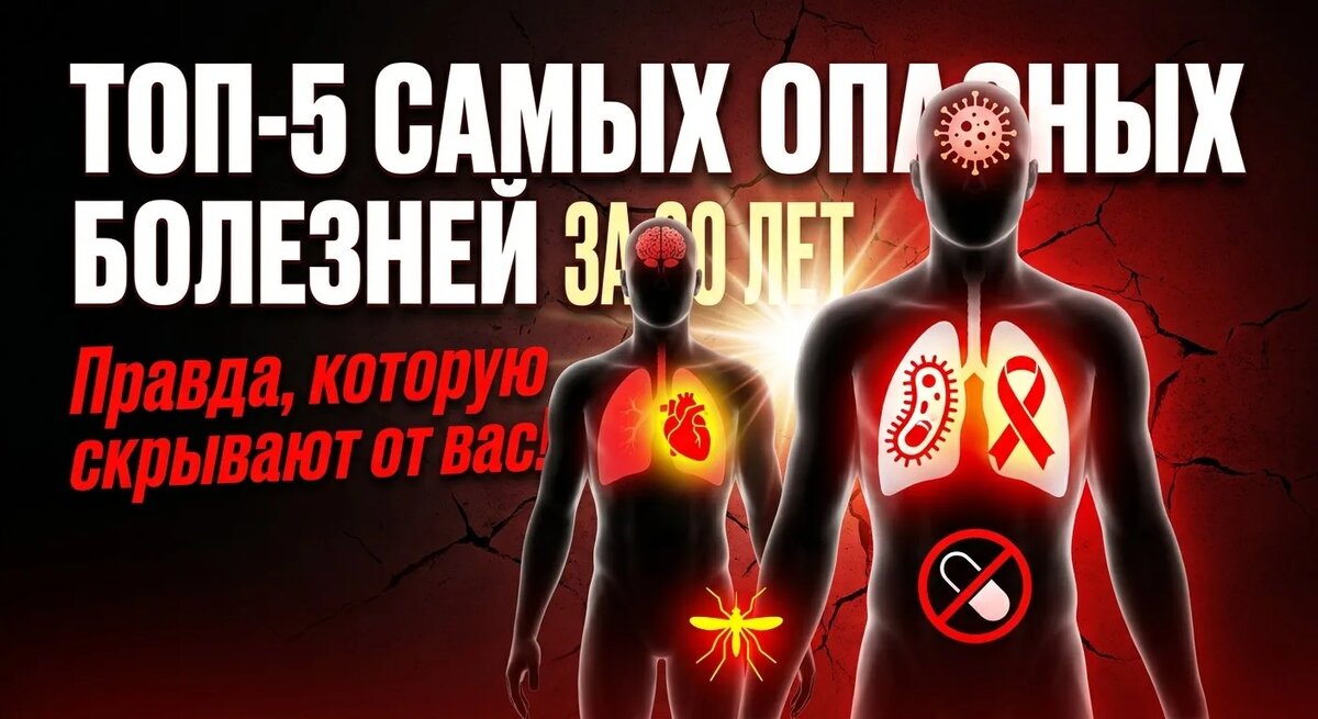 Топ-5 самых опасных болезней за последние 20 лет: правда, которую скрывают от вас!