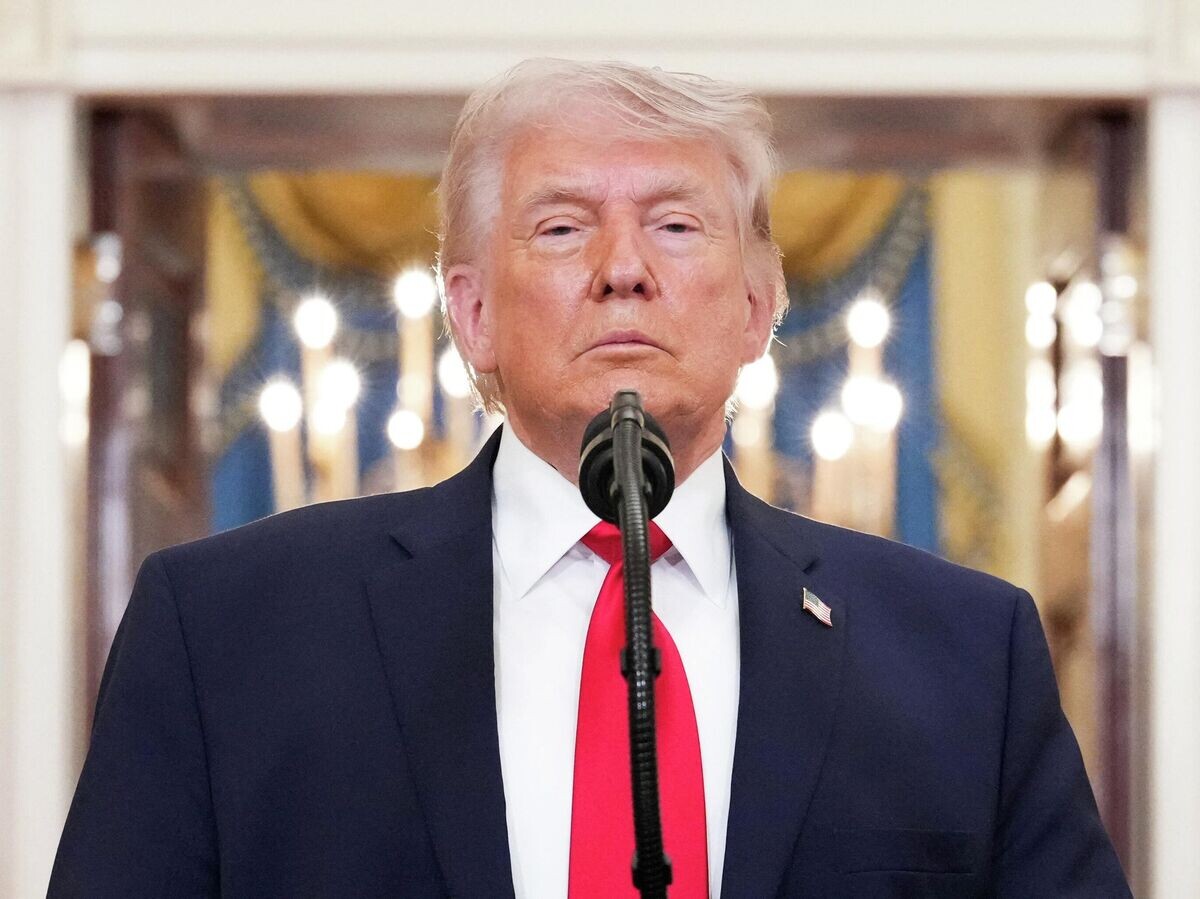    Президент США Дональд Трамп во время обращения к нации | © REUTERS / Alex Brandon
