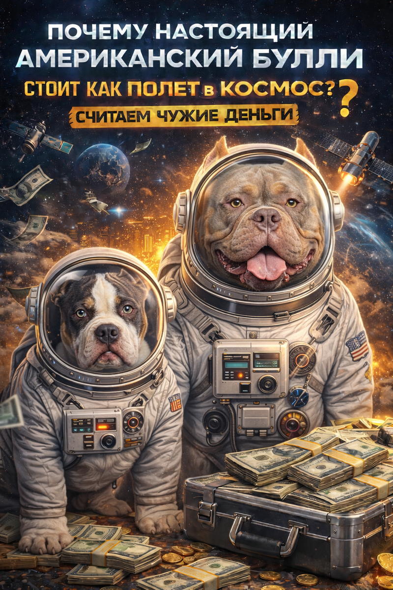 Коллаж авторского канла "Американский булли: Все по делу"