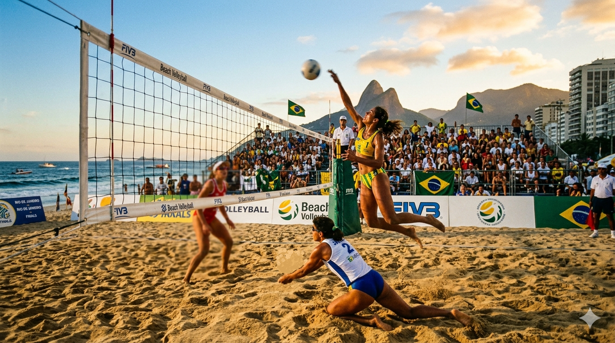 Копакабана в деле: Как бразильские девчонки в девяностых подмяли под себя весь песок. Изображение сгенерировано с помощью ИИ.