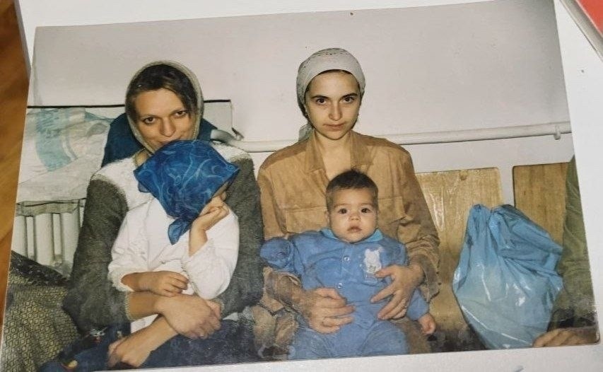 Петр и мама.