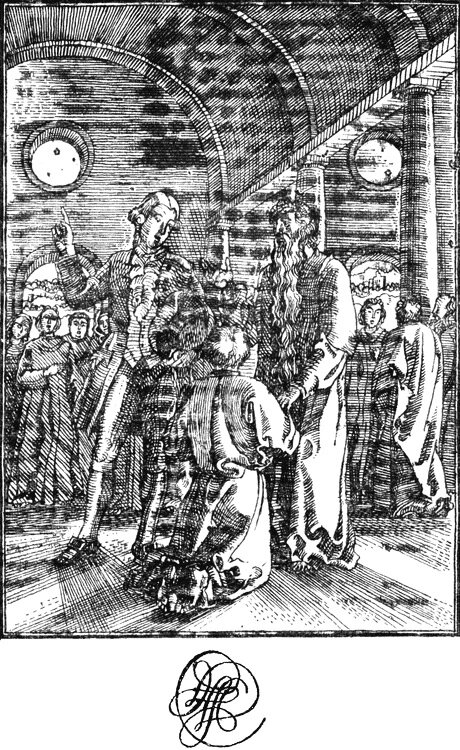 Геннадий Метченко. Иллюстрация к рассказу Василия Лёвшина "Новейшее путешествие, сочиненное в городе Белеве". Изображение взято из открытых источников