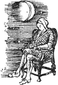 Геннадий Метченко. Иллюстрация к рассказу Василия Лёвшина "Новейшее путешествие, сочиненное в городе Белеве". Изображение взято из открытых источников