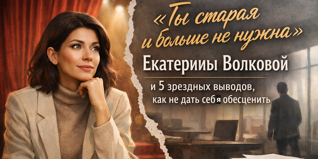 Ты старая и больше не нужна: Екатерины Волковой и 5 звездных выводов как не дать себя обесценить