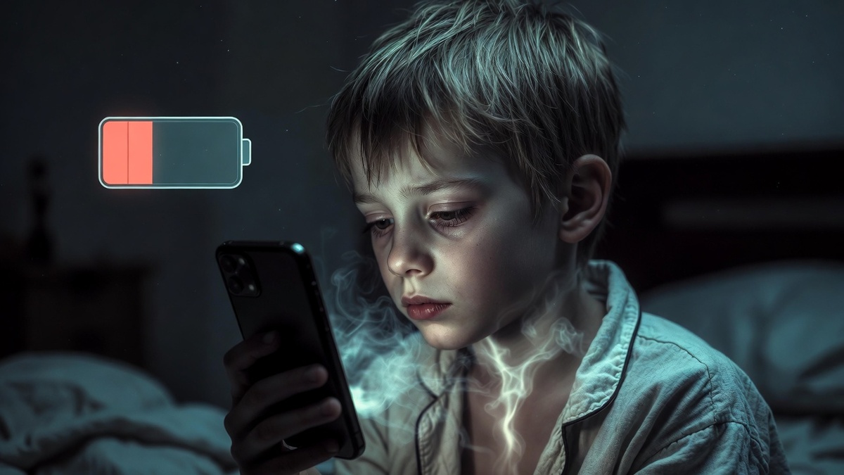 Гаджеты буквально высасывают энергию ребёнка