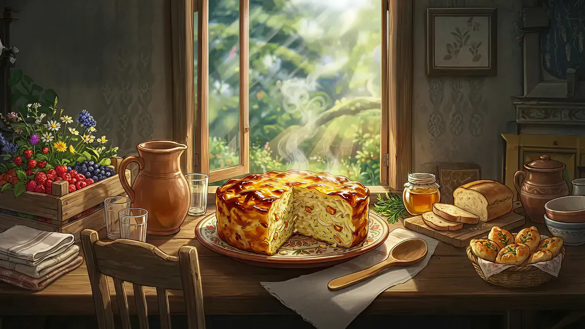 “Альхоўская бабка” | Бульбу і цыбулю надраць на буйной тарцы (бурачнай), адціснуць лішнюю вадкасць. Абсмажыць сала і дадаць да бульбы. Сюды ж дадаць смятану, сметанковае масла і муку. Добра перамяшаць. Вылажыць масу ў форму, змазаную тлушчам, запякаць у печы ці духоўцы. Для румянай скарынкі за 5 хвілін да прыгатавання памазаць зверху жаўтком.