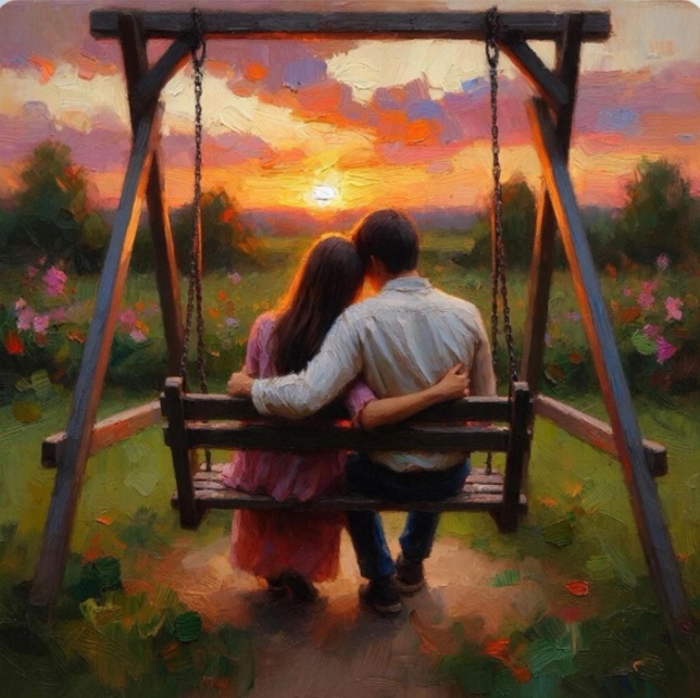 Любовь живёт здесь и сейчас! (Картинка создана в GigaChat) 