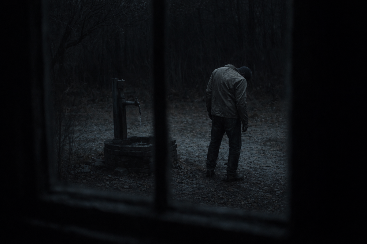 Ночью у колонки кто-то стоял. Хуже всего было то, что он не был похож на живого человека.