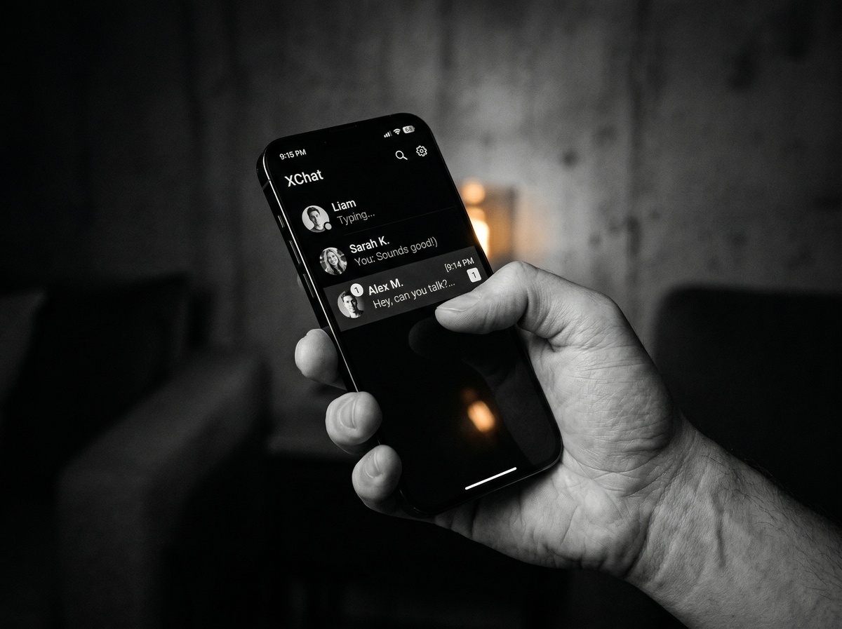   Мессенджер XChat, фото: сгенерировано ИИ