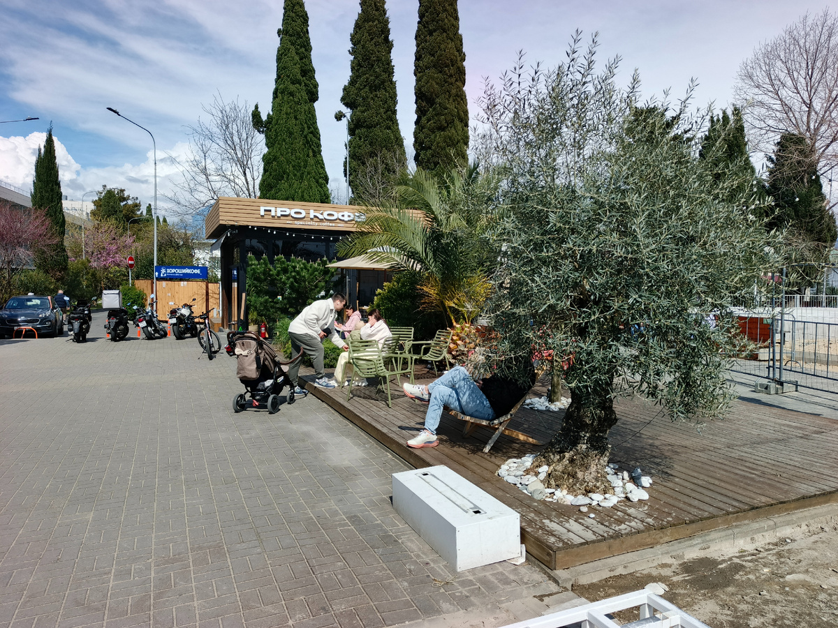 ФТ Сириус, Имеретинская набережная, кафе "Про кофе", апрель 2025 года