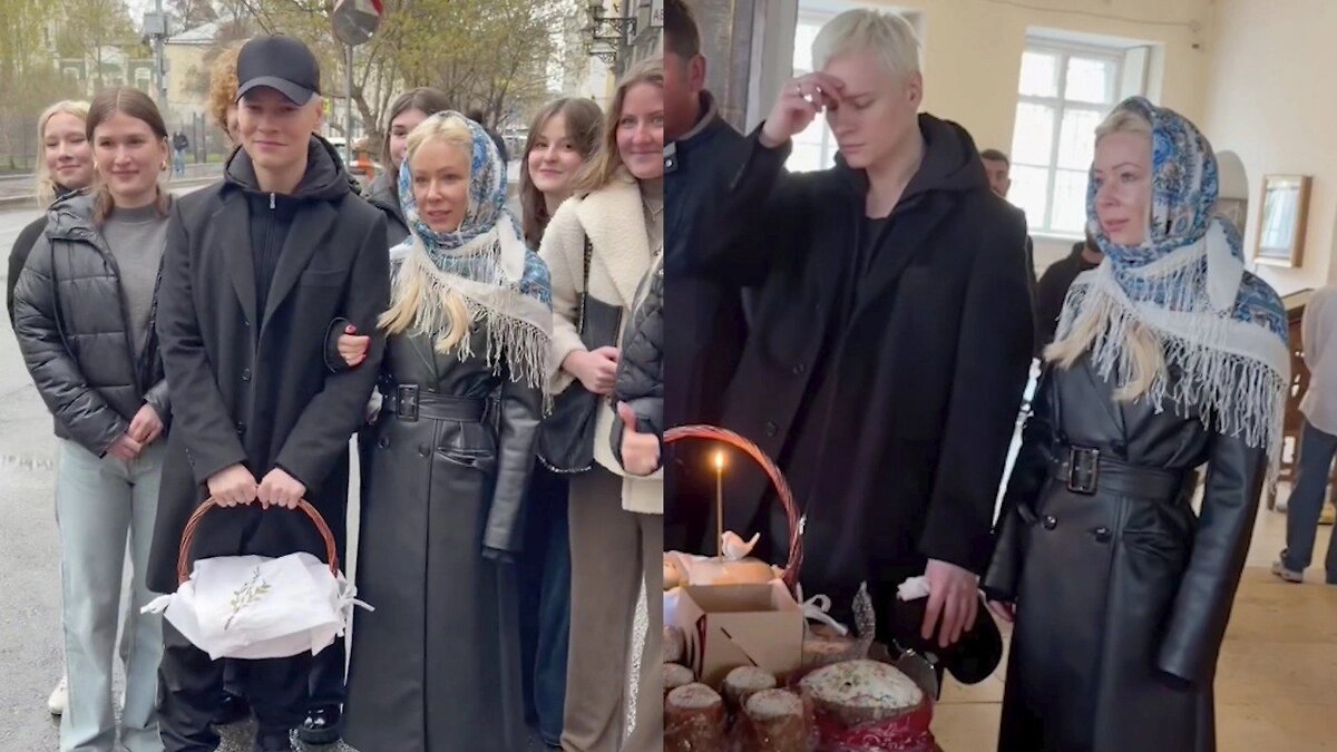 Фото из открытых источников. Шаман и Мизулина побывали в храме к Пасхе.