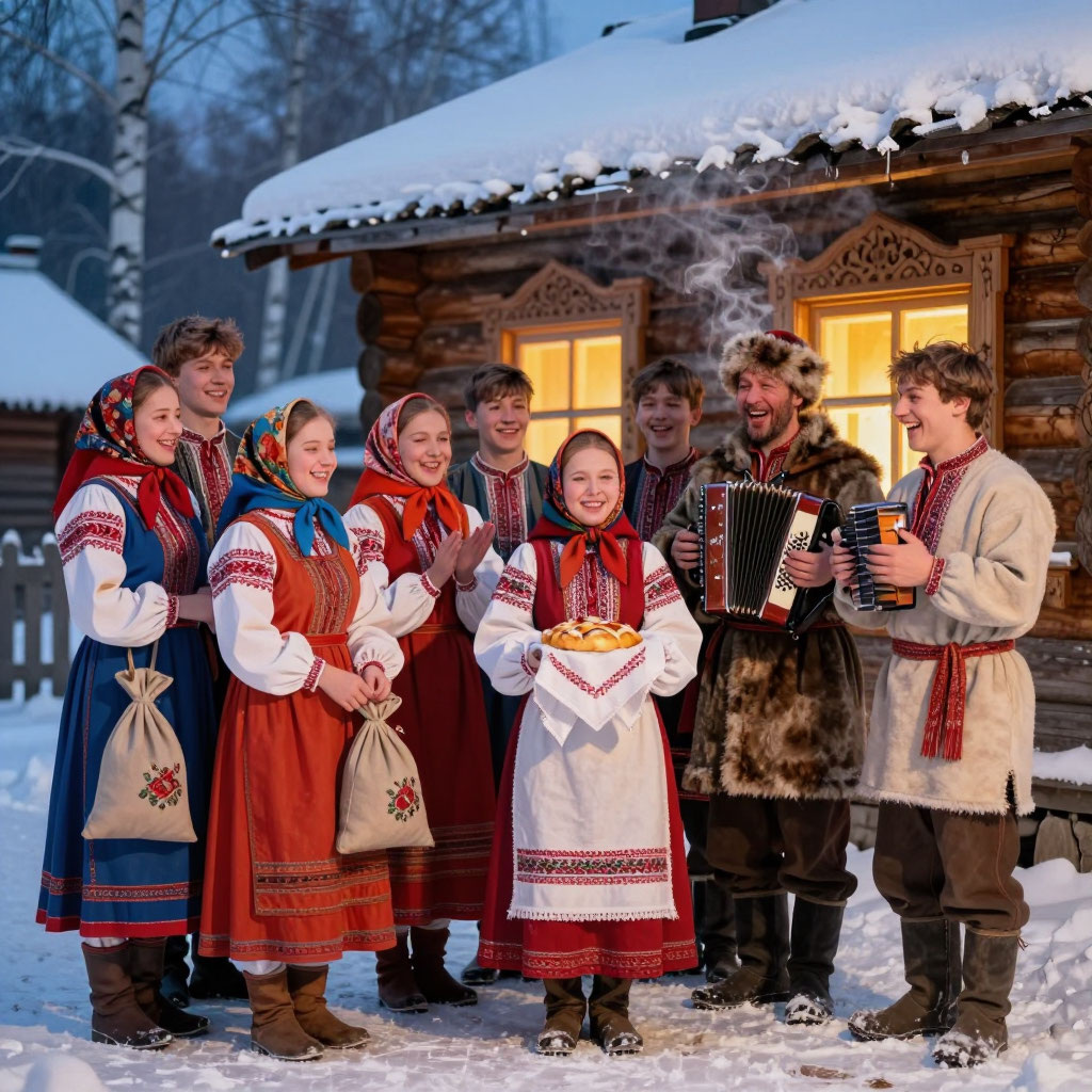 Рождество и Святки в русской деревне XVIII века: гадания, колядки и волшебство зимних вечеров