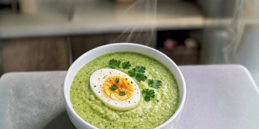 🥦 Суп-пюре из брокколи с яйцом: нежный, полезный и всего 280 ккал