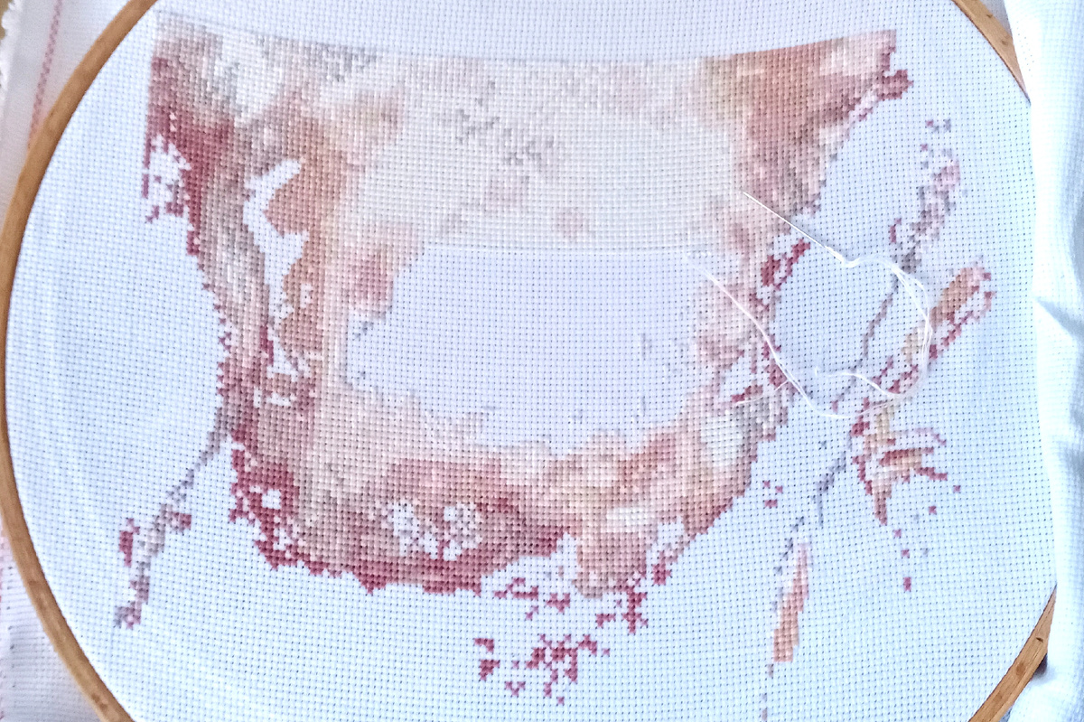 моя вышивка на конец марта 2026