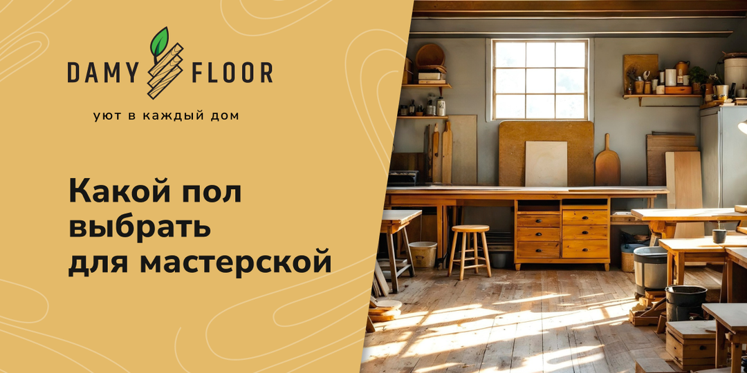 Какой пол выбрать для мастерской, чтобы он выдержал нагрузки и не потребовал ремонта через год
