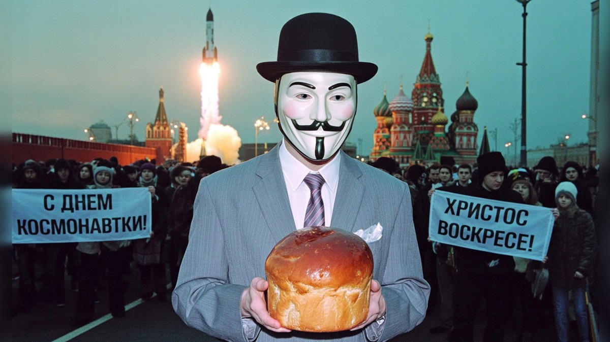 Мистер Никто поздравляет всех с Днём космонавтики и православной Пасхой