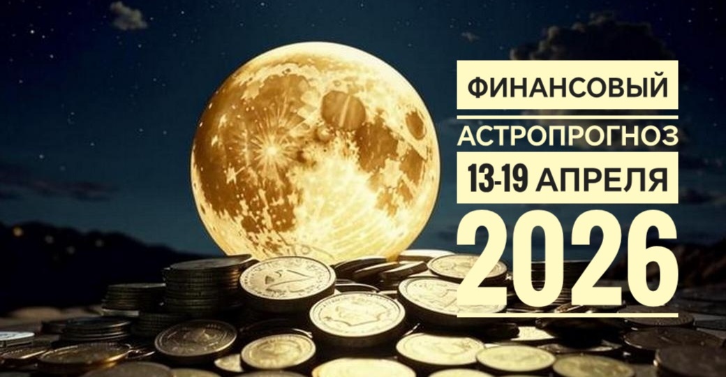 Финансовый гороскоп на неделю с 13 по 19 апреля 2026: считайте, планируйте и не ведитесь на эмоции
