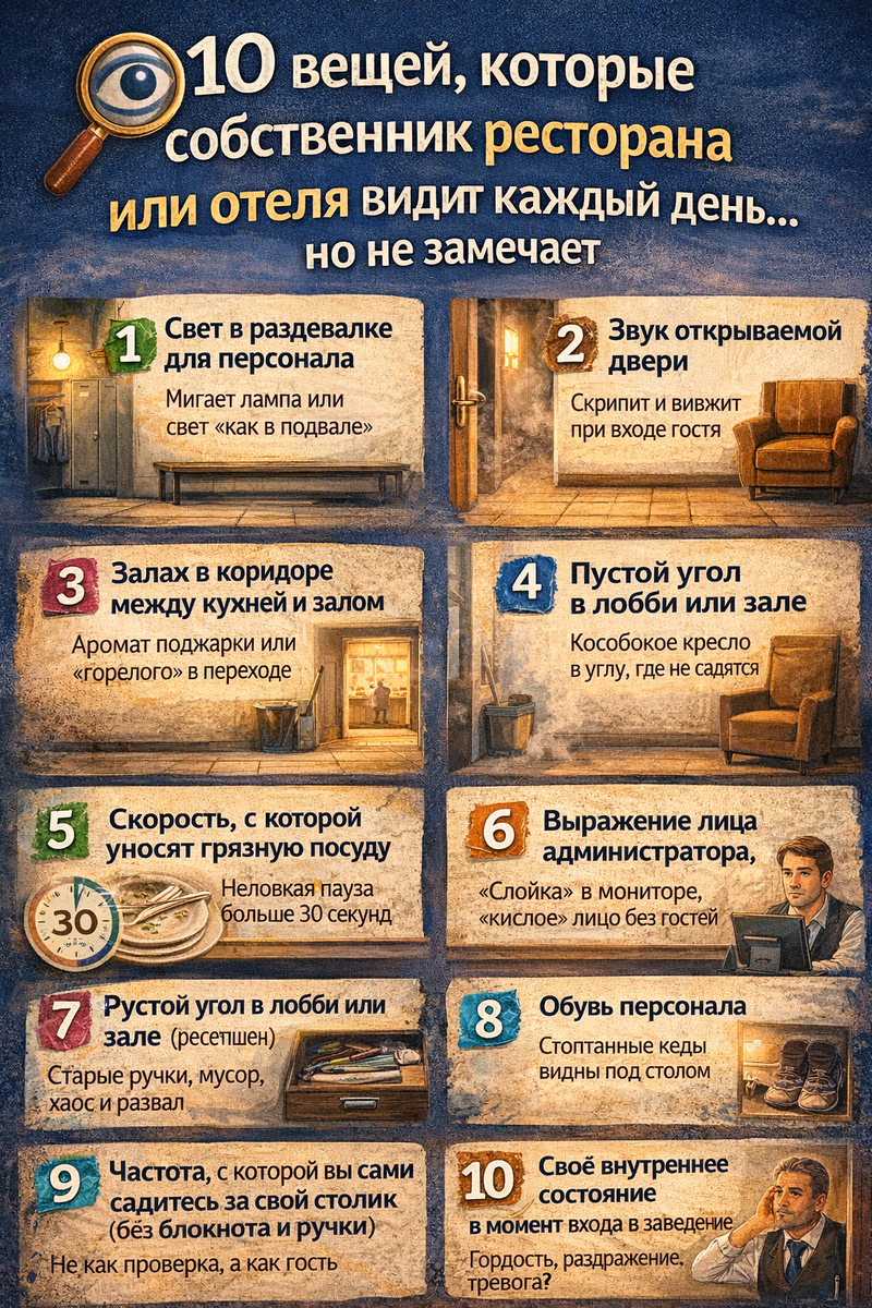 10 вещей для ресторатора и отельера.