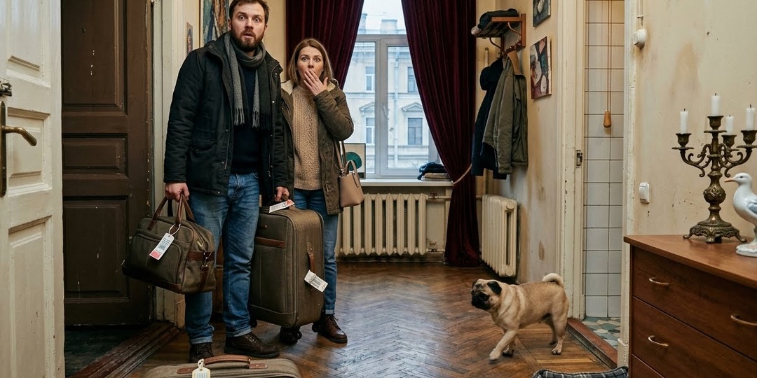 Поменялись квартирами на отпуск. Вернулись в петербургский декаданс и к трём чужим мопсам.