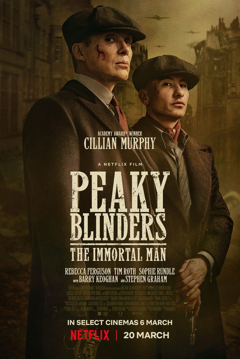 «Peaky Blinders: The Immortal Man» Великобритания, США, Франция 2026 г. Согласно неофициальным данным и слухам, бюджет фильма «Острые козырьки: Бессмертный» (2026) составил примерно $45 миллионов. Финансирование проекта обеспечил стриминговый сервис Netflix.